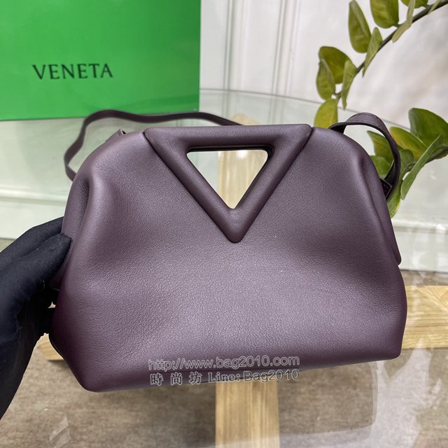 Bottega veneta高端女包 98088 寶緹嘉THE TRIANGLE BV專櫃新款葡萄紫三角形五金手提女包  gxz1132